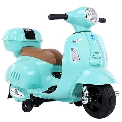 電動バイク ベスパ 子供用 乗用　補助輪付 AIJYU TOYS 電動乗用バイク Vespa GTS mini 【簡単組み立て】 ベスパ
